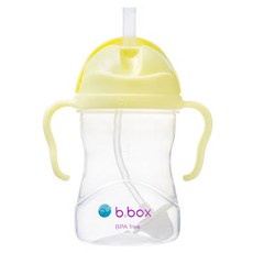 비박스 젤라또 컬러 손잡이 빨대컵, 아이스크림옐로우, 240ml, 1개