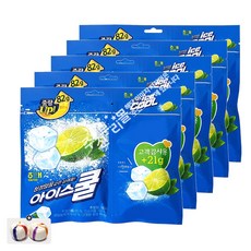 해태 아이스쿨 껌(리필형) x 5봉+자색옥춘사탕 20g 세트 번들5호, 535g, 1세트