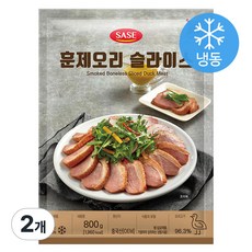 사세 훈제오리슬라이스 800g, 2개
