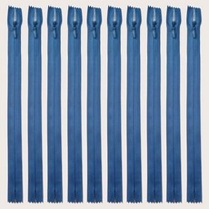 25cm 콘솔지퍼 10인치 콘실지퍼 숨은지퍼, 10개, 프러시안블루(839)