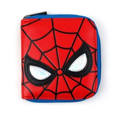 MARVEL漫威 孩童蜘蛛人圖案兩折拉鍊錢包