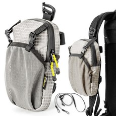 HIKEMAN 남성용 여성용 미니 슬링 크로스바디 체스트백 스포츠 페스티벌 운동 여행용 방수 패니 팩 선물 회색. 모던., 회색