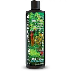 브라이트웰 아쿠아틱스 마이크로박터 시작 XLF 농축 담수 질화 박테리아 빠른 어항 스타터 리프트 미생물 레벨 및 물 여과 수족관 처리 4.22 floz, 125-ml