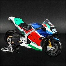 11448226 다이캐스트 모형 모델 수집품 바이크 컬렉터 컴퓨터 데스크톱 장식품 시뮬레이션 합금으로 만든 1/18에 맞는 혼다 LCR No #73 2021 미니어처 컬렉션 기, 그린