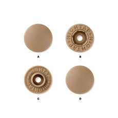 국산 티단추 하이탭 13mm 40세트, 1개, T 572-아몬드 베이지