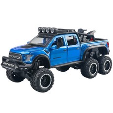 마이카 다이캐스트 합금 1:24 포드 랩터 F150 모델 자동차 모형 피규어 장식, 1개, 2.블루