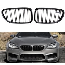 台製 亮面黑 雙線款 水箱罩 帶造型 中網 鼻頭 替換式 塑膠 適用 12-17 F06 M6 F12 F13 650i, 1個