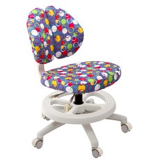 GXG 兒童成長椅 TW-3199 UA 雙背護脊, 圓點藍, 1個