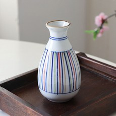 도쿠리 사케병 일본 술병 일식 하이토-321 오색 라인 중 190ml VV