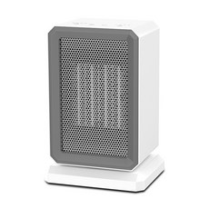 東日家電 搖頭靜音取暖器 小型桌面暖風機, 白色1000W, BG802