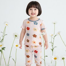 몽실이 플라워 골지 실내복