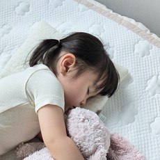 새로그린 휴비스 듀라론100% 냉감패드 ss 아기 쿨매트, 1개, 화이트