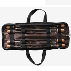 柯曼 雙股烤肉叉 木柄烤叉【露營殿】木柄雙股烤叉 烤針 燒烤 BBQ 烤肉串 MK-8 1組8支 不鏽鋼 U型叉, 1個, 柯曼木柄雙股烤叉  MK-8