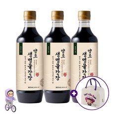 신앙촌 양조 생명물간장, 860ml, 3개