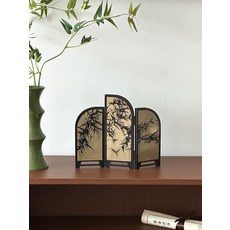 미니 소품 악세사리 타자 달력 흔들말 가림막 시계, 1개, 스크린 잉크 뱀부 29x23.5cm