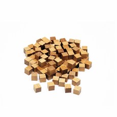 1cm 100개 원목 목재큐브 정육면체 쌓기나무