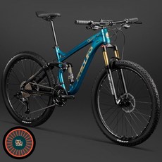 필립스 풀샥 자전거 MTB 산악 유압디스크브레이크 입문용 엠티비 범쓰네, 24인치, 27단, 골드