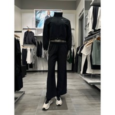 [매장정품] 언더아머 1389631-001 1386453-001 블랙 여성 UA 라이벌 우븐 재킷 와이드 팬츠 트레이닝복