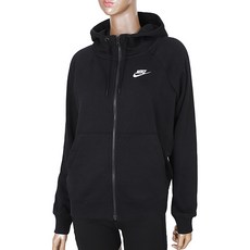 NIKE 女士 NSW ESS Fleece 全拉鍊連帽拉鍊 + 時尚面罩
