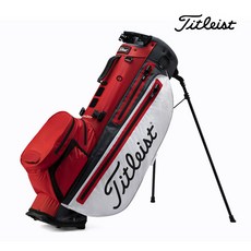 타이틀리스트 플레이어스 4 PLUS STADRY 스탠드백 TB21SX3K, 화이트/레드/차콜