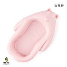 螞蟻帝國 馬卡粉色可愛小熊食盆，六種粉嫩色微縮模型餵食用品，螞蟻飼養箱裝飾, 1個, 玫瑰粉