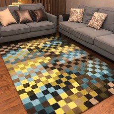 ESPRIT 2834-03 格紋地毯 170x240cm 防滑, 1個, ESP2834-03 170X240CM, N/A