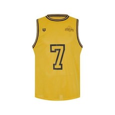 백화점상품 아레나 남성수영복 헌팅턴 루즈핏 슬리브리스 래쉬가드 옐로우 시원한