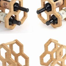 와인진열대 3구 우드 와인랙 와인전시 샴페인보관 와인보관