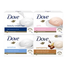 도브 뷰티크림바1 센서티브바1 뷰티바핑크1 시어버터1 90g 4개, 1개입