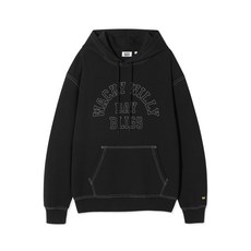 와키윌리 WACKY WILLY 타이포 그래픽 스티치 후드 스웻 블랙 WA2503HD16BK 104936