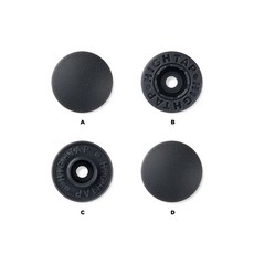 국산 티단추 하이탭 13mm 40세트, 1개, T 579-차콜그레이