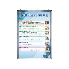 초중등 지진비상 발생시대처요령 판넬 실험용 창의력 과학상자