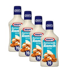 크래프트 버터밀크 랜치 샐러드 드레싱 Kraft Buttermilk Ranch Dressing, 4개, 473ml