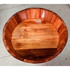 원형 목욕통 욕조 노인 간병용 목욕 대야, 80폭 25높이 향나무 중장년용 B