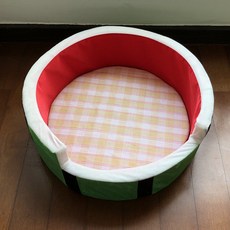 강아지 고양이 수박모양 푹신 쿠션 방석 하우스, 1개, 3_여름용 수박