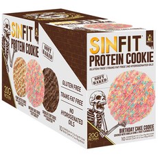 SINISTER LABS 新配方軟烤蛋白餅乾, 78g, 生日蛋糕, 10入