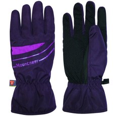 【Mountneer山林】女PRIMALOFT防水觸控手套12G08-96暗紫色 防風防水賞雪/爬山/機車/野雁戶外, 1個