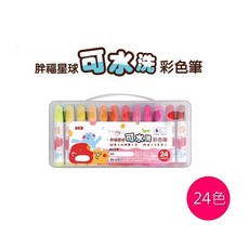 SKB 胖福星球 可水洗 彩色筆 12色 24色 36色 CW-90 CW-180 CW-260【星星文具】, 1個, 24色-CW-180