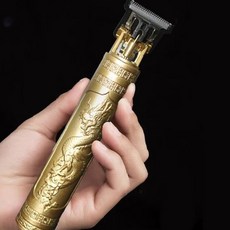 무선 휴대 남성 질감 세밀 정리 충전식 가능 메탈 전동 면도 날 골드 바리깡, 상세페이지 참조