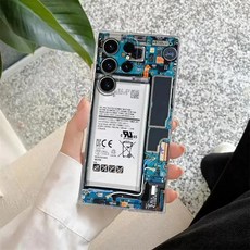 레트로 음악 테이프 카메라 회로 기판 디자인 노트 플러스 울트라 라이트 투명 케이스, 4. T-319T250901506