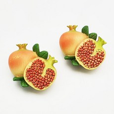 냉장고자석 석류모형 인테리어소품 수제자석, 1개