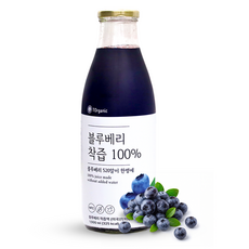 [100% 착즙] 블루베리주스 NFC 블루베리즙 원액쥬스, 1개, 1L