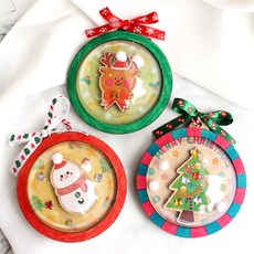 아트박스/도토리클래스 미니 볼록 오너먼트 5set, 트리, 5개