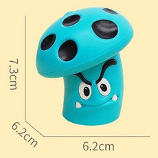 陀螺玩具 轉轉樂 旋轉玩具 - 獎勵小物 生日禮物 交換禮物 新奇趣味兒童運動玩具, 1個, 蘑菇陀螺(藍), 藍