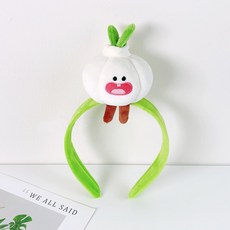 동물 인형 머리띠 파티 소품 헤어밴드, 1개, 응원하는 양파둥이머리띠(연두색)