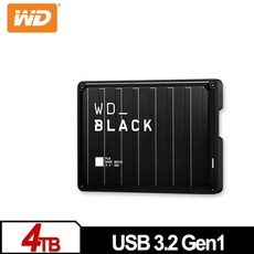 WD P10 Game Drive 4TB 2.5吋 電競行動硬碟 USB 3.2 Gen1, 詳見商品說明, 1GB