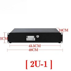 랙마운트 캐비닛 서랍 엔지니어링룸네트워크 캐비닛용 마이크 플라이트 케이스 박스 보관, 1개, 4. 2U drawer 24cm