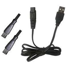 LinMei Solo 남성용 충전식 헤어 트리머 5V USB 교체 케이블 전기 면도기 충전 클리닝 브러시 포함 237748, SOLO-USB