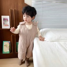 HO-OH 유아 수면조끼 아동용 겨울 아기 보온 실내조끼