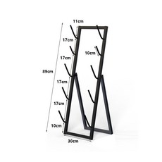 보드 거치대 스노우보드 서핑 3단 정리대 매장 보관대, 블랙 5단 30x89cm, 1개